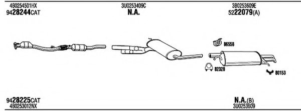FONOS SKH57689 Exhaust System